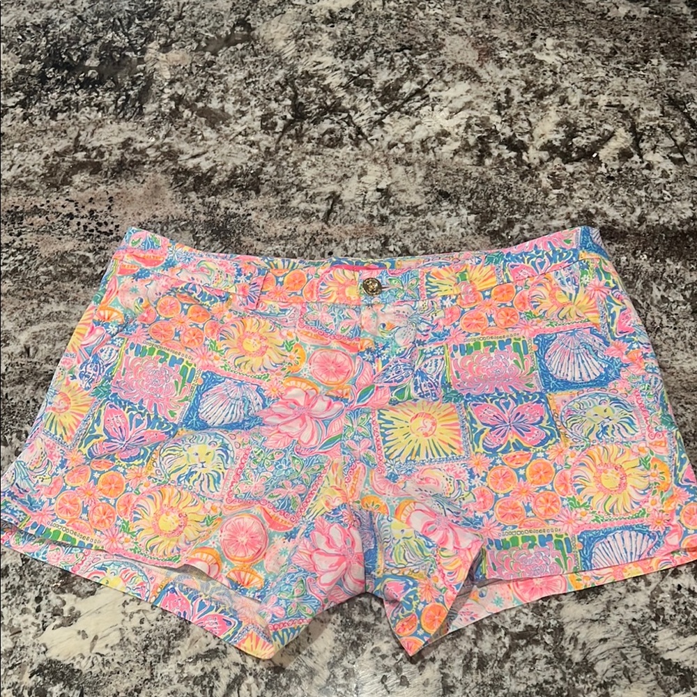 Lilly Pulitzer Callahan Stretch Shorts Patch My Drift